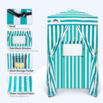 EAGLE PEAK Flex Ultra Compact 4x4 Pop-up Canopy, Sun Shelter, Changing Room, Portable Privacy Canopy...