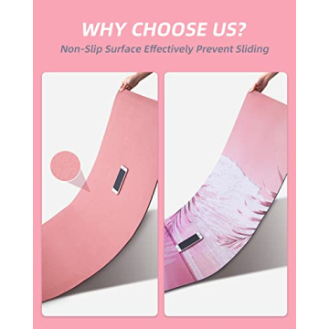 COOLMOON Non-Slip TPE Yoga Mat for Yoga & Pilates