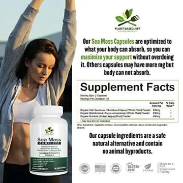 Wildcrafted Sea Moss Capsules for Immunity and Joint Health