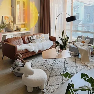 Cute LUGSHIREE Ottoman Pouf—Perfect for Home Decor