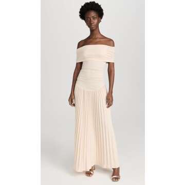 Lioness Women's Field of Dreams Maxi Dress, Oatmeal, Off White, M