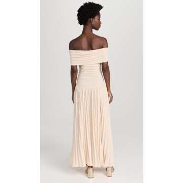 Lioness Women's Field of Dreams Maxi Dress, Oatmeal, Off White, M