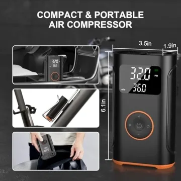 Portable Tire Inflator - 160 PSI Air Compressor for All