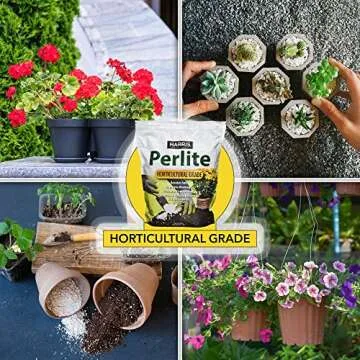 Harris Premium Horticultural Perlite for Plants and Gardening, 8qt to Promote Root Growth and Soil Health