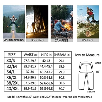 Men's Quick-Dry Water Resistant Hiking Pants