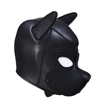 Breathable Neoprene Bondage Puppy Mask for Couples