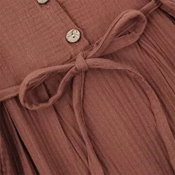 Gorgeous Toddler Baby Girl Cotton Linen Dress for All Occasions