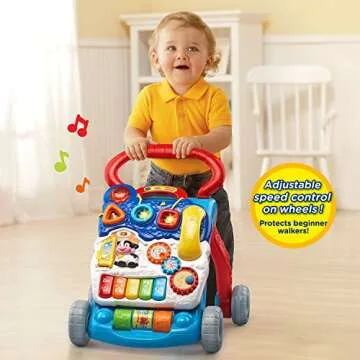 VTech Sit-to-Stand Learning Walker, Blue