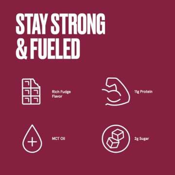 Bulletproof Fudge Brownie Collagen Protein Bars, Pack of 12, Keto-Friendly Snack with MCT Oil, Grass-fed Collagen, No Added Sugar