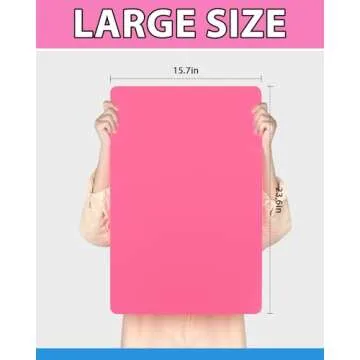 Silicone Mat Large, IKOCO 23.6"x15.7" Silicone Craft Mat for Playdough and Nonstick Resin Molds Shee...