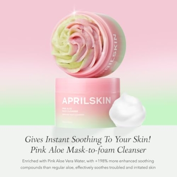 APRILSKIN Pink Aloe Cleanser | Gentle Exfoliation & Makeup Remover