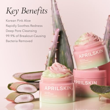 APRILSKIN Pink Aloe Cleanser | Gentle Exfoliation & Makeup Remover