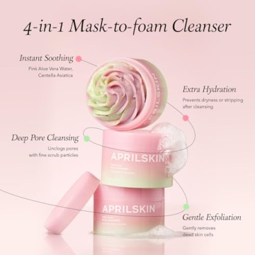 APRILSKIN Pink Aloe Cleanser | Gentle Exfoliation & Makeup Remover