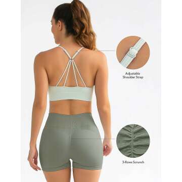 FRESOUGHT Women's Workout Sets - Ribbed & High Waist