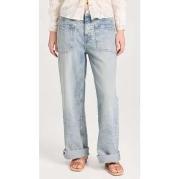 Free People Women's Palmer Cuffed Jean - Stylish Comfort in La La Land