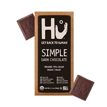 Hu Chocolate Bars | 8 Pack Organic Vegan Gluten Free Paleo Non-GMO Dark Chocolate | 2.1oz Each