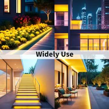 iNextStation Neon Led Strip Lights Yellow, 16.4ft/5m Neon Light Strip 12V Silicone Waterproof Flexible LED Neon Lights for Bedroom Festival Party Neon Sign DIY Decor (Power Adapter not Included)