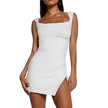 FORYTSSIC Women's Sexy Lace Mini Dress - Elegant & Backless for Parties