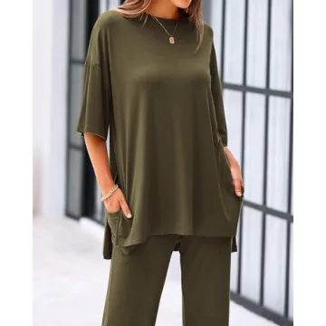 BTFBM Women's Comfortable 2 Piece Lounge Set - Stylish & Versatile