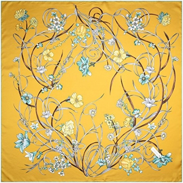 Corciova Naples Yellow Silk Neck Scarf for All Occasions