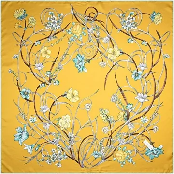 Corciova Naples Yellow Silk Neck Scarf for All Occasions