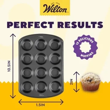 Wilton 12-Cup Non-Stick Muffin Pan for Perfect Baking