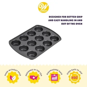 Wilton 12-Cup Non-Stick Muffin Pan for Perfect Baking