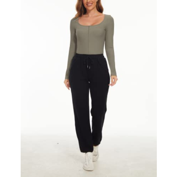 Stylish MISSACTIVER Women's Long Sleeve Workout Top