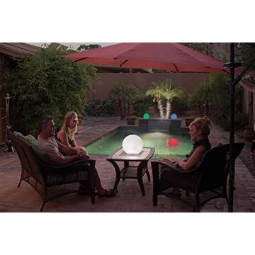 GAME 9015-BB GalaxyGLO Globe Backyard/Outdoor Light, 100% Solar-Powered, 5 different color Modes, 10.75”