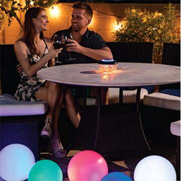 GAME 9015-BB GalaxyGLO Globe Backyard/Outdoor Light, 100% Solar-Powered, 5 different color Modes, 10.75”