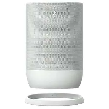 Sonos Move - Battery-powered smart speaker, Wi-Fi and Bluetooth with Alexa built-in - Lunar White (Renewed)