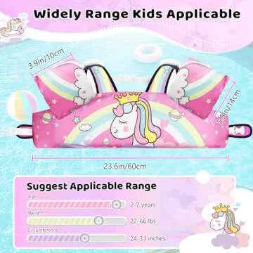 Vvinca 3 in 1 Toddler Swim Vest 22-66 Lbs for Kids