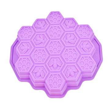 Honeycomb Cake Molds for Kids, HapWay 19 Cavity Silicone Honey Comb Bees Soap Mold Cake Baking Mould...
