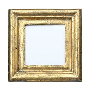 Antiqued Gold Square Picture Frame for Cherished Memories