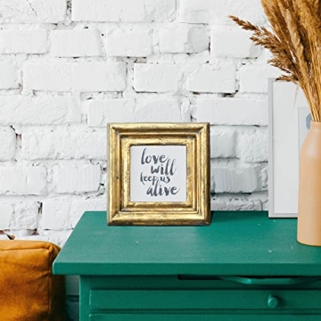 Antiqued Gold Square Picture Frame for Cherished Memories