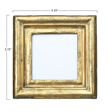 Antiqued Gold Square Picture Frame for Cherished Memories
