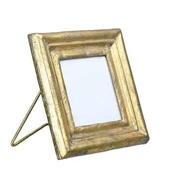 Antiqued Gold Square Picture Frame for Cherished Memories