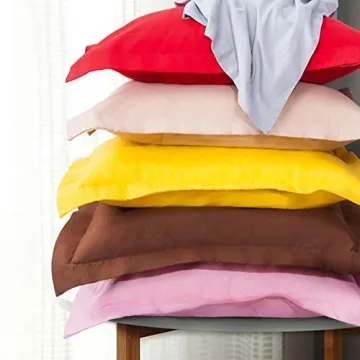 NTBAY 26x26 Euro Sham Covers - 2 Pack Brushed Microfiber 26x26 Pillow Covers - Soft, Wrinkle-Free, Fade-Resistant, Stain-Resistant, Euro Shams, Square Pillow Shams, White