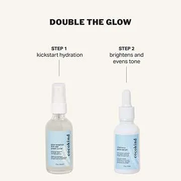 Cocokind Glow Essence with Sea Grape Caviar, Hydrating Primer and Facial Mist, Facial Moisturizer with Sea Buckthorn, Linoleic Acid, and Vitamin E