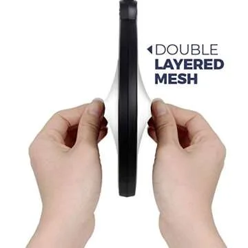 Dragonpad USA 6" Microphone Studio Pop Filter with Clamp - Black/White