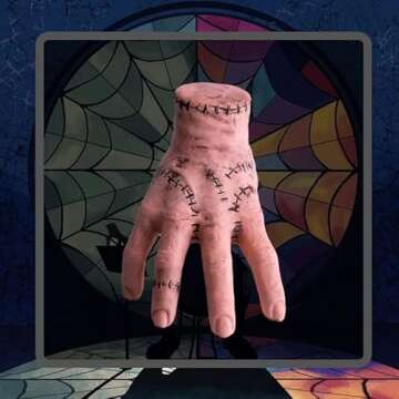 PJMarts Thing Hand Halloween Scary Fake Hand Props Prank Realistic Latex Creative Figurine Decor Crafts Sculpture Wednesday Decoration Life Size