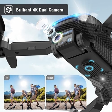 4K Drone for Kids Beginners Compact with Camera and Carrying Case