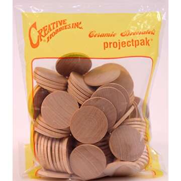 Creative Hobbies 1.5" Wood Cutouts for Arts & Crafts