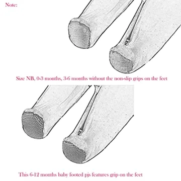 Aablexema Baby Footie Pajamas with Zipper and Mittens