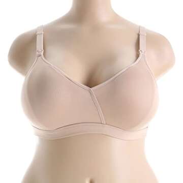 Playtex Women's Maternity & Nursing Shaping T-Shirt Wirefree Bra US4958