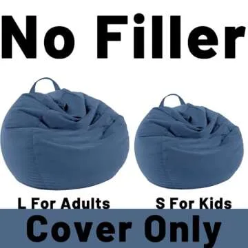 LPMOERA Eco-Friendly Stuffed Animal Storage Bean Bag Cover
