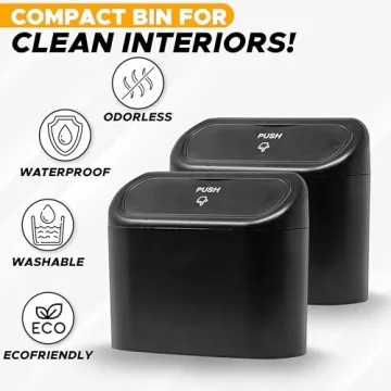 EcoNour Mini Car Trash Can | Compact & Versatile Solution