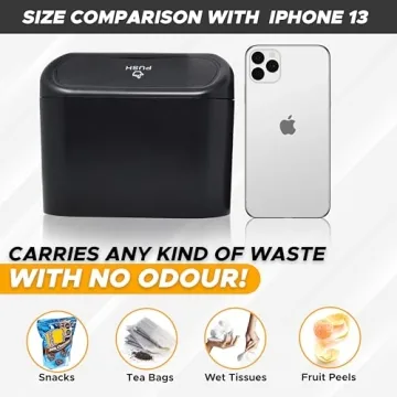 EcoNour Mini Car Trash Can | Compact & Versatile Solution