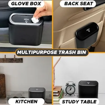 EcoNour Mini Car Trash Can | Compact & Versatile Solution