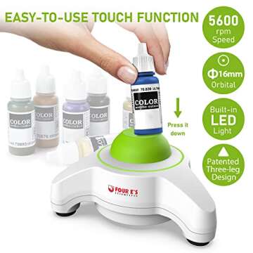 Mini Vortex Mixer for Paint and Nail Polish - 5600 RPM